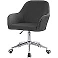 ZHUIYUAN Velvet Office Chair Slipcover with Arms,Cover Chair For Vanity,Modern Office Computer Chair Protector,Stretch Wingback Dining Chair Cover Protector for Home Kitchen Living Room