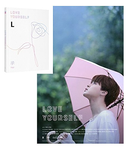 Preisvergleich Produktbild BANGTAN BOYS KPOP LOVE YOURSELF Her [L Ver.] BTS 5th Mini Album CD + Fotobuch + Mini buch +Fotokarte + Aufkleber Pack