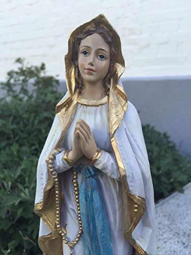 Dekofigur Figur Maria Jungfrau Madonna Lourdes Virgen Heiligenfigur Resin H30 cm - 3