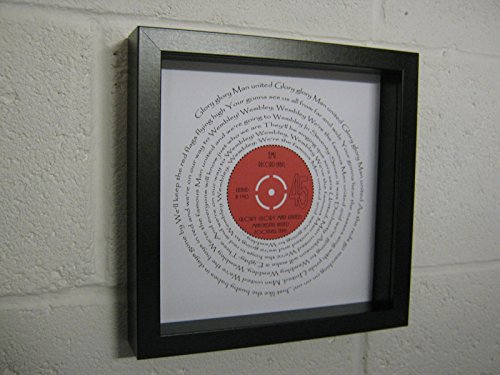 Man Utd F.C. - Glory Glory Man Utd - Wall Framed Spiraling Lyrics