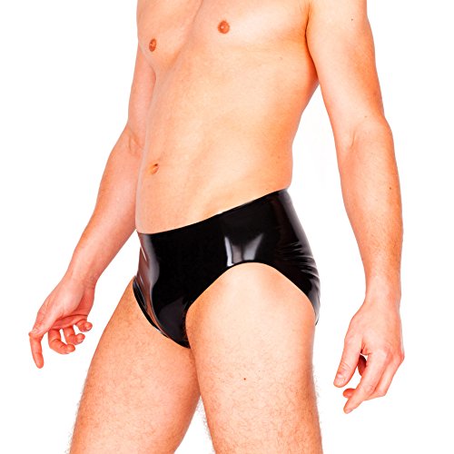 Preisvergleich Produktbild EXLATEX Herren Latex Gummi Fetisch kurze Unterhose