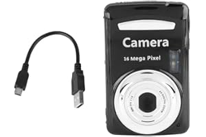 Oumij Caméra Vidéo Numérique Mini Caméscope Caméra Extérieure Appareil Photo Numérique HD Zoom 16X 720P 30FPS 4X(Noir)