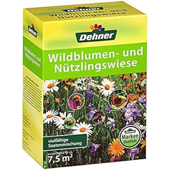 Dehner Saatgut, Wildblumenwiese, 0.5 kg, für ca. 25 qm Amazon.de Garten
