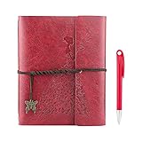 ENCUADERNACIÓN y CUBIERTA: El cuaderno A5 vintage Material de cubierta de tacto suave, pieza completa de cuero PU, sin costuras, y marcador de mariposa decorado de forma más retro. Espiral encuadernado / carpeta de anillas, este cuaderno de bocetos puede estar plano, las páginas pueden sacarse sin dañar