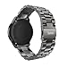 Produktbild Dokpav® HOCO Samsung Gear S3 Uhrenbänder Uhrenband Stellbar Edelstahl Armband ErsatzBand mit Drei Perle Schnalle Design für Samsung Gear S3 Classic / Frontier - Schwarz