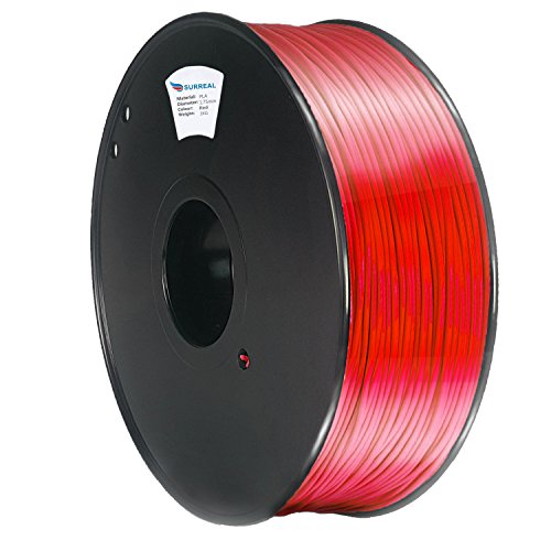 Surreal PLA filamento 1.75mm para impresoras 3D - 1KG carrete - Rojo
