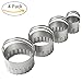Produktbild GEZICHTA 11 Rund Keks-Ausstecher Set, Kreis Ausstechformen Edelstahl Backen Metall Kreis Ring Formen Rund Ausstechformen für Muffins Crumpets Donuts & Scones