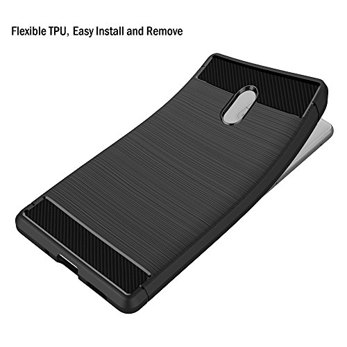 Funda Nokia 3  AICEK Negro Silicona Fundas para Nokia 3 Carcasa Nokia 3 Fibra de Carbono Funda Case  5 0 Pulgadas 