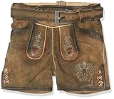  Stockerpoint Jungen Hose Austria Jr. Lederhose, Mehrfarbig Hanf Gespeckt, 134/140 (Herstellergröße: 134-140)