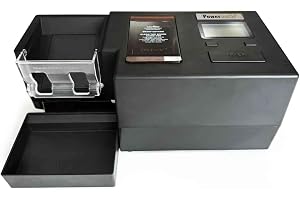 Powermatic V+ elektrisk cigarettinsprutningsmaskin med tobaksbehållare och automatisk rörladdning