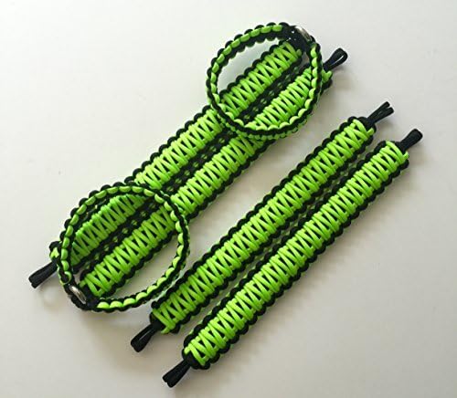 Jeep Wrangler Grab Handles 2007-2016 (Gecko Green &amp; Black) by Happy Jeepinit