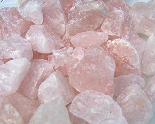 Rosenquarz 1 kg Rohsteine, Minerale, gute Qualität - 2