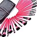 VALUE MAKERS Professional 32 pcs Makeup Brushes Kit - Make Up Brush Set - 32pcs Cosmetics Tools - Brand Make-up Toiletry Kit - Foundation Eyebrow Eyeshadow Concealer Powder Blusher Blending Lip Makeup Brush With Black Pouch Bag (Hot pink)