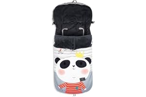 VARIOUSS Saco silla de paseo o carro para bebé universal para invierno, interior polar (Gris)