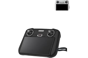 Funda para mando a distancia DJI RC yystao Funda de silicona compatible con DJI Mavic 3 Classic/Mini 3 PRO, carcasa a prueba de polvo, resistente a los arañazos, color negro