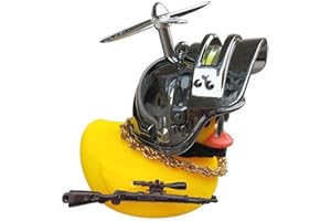 Tixiyu Ornement de guidon de moto, petit canard jaune en forme de casque de vélo, décoration de vélo, accessoire de sonnette de vélo pour enfants et adultes