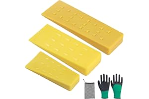 IXYHKB Fällkeil Kunststoff 6 8 10 Zoll, 3 Stück Fällkeil Baumkeile, Baum Fällkei, Forstkeil, Fällkeil Spaltkeil für Holz, Schneidekeil, Nachsetzkeil, Kettensägen Fällkeil Zum Kontrollierten von Bäumen