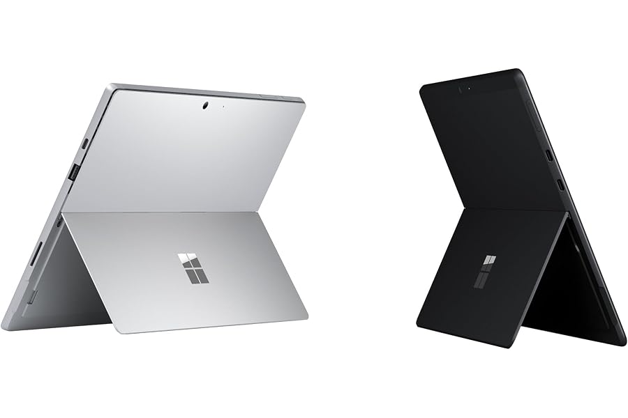Microsoft Surface Pro 7 (12,3-zoll, 2019), Schwarz (Generalüberholt) | Intel Core i5-1035G4, 8GB RAM, 256GB SSD