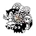 Produktbild Moderne Wanddekoration des Kinderwanduhrdesigns scherzt niedliche Karikaturvinylwanduhr stumme Dekoration