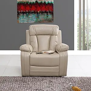 Evok Magna Single Seater Recliner with Rocker (Beige)