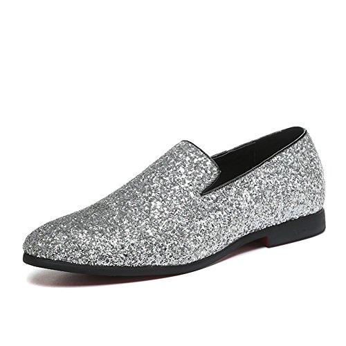 Chaussures pour Hommes, Hommes Chaussures Glitter Été Automne Mocassins Mocassins & Slip-Ons Paillettes Paillettes pour Le Mariage Bureau Occasionnel & Carrière Party & Soirée Or Argent,Chaussures