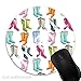 Produktbild Maus-Pad Aquarell Gummistiefel,7 inch rund Mouse-Pad mit rutschfester Unterlage Standard 1V2138