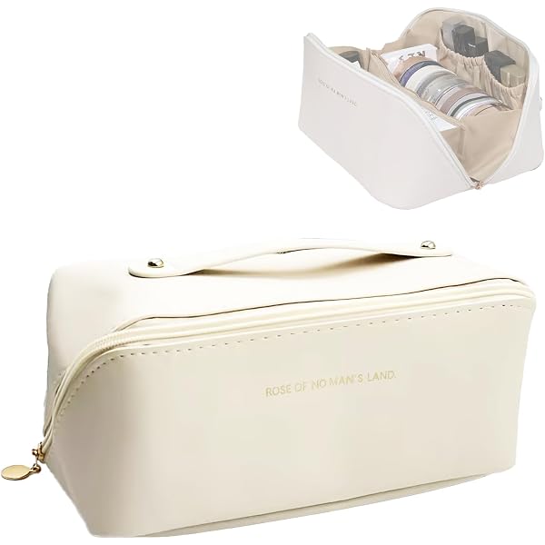 UUYYEO Kosmetiktasche Transparent Mit Blumenmuster – Wasserdicht, 17x11x7 Cm, Für Reise & Badezimmer