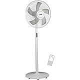 Amazon Basics Oscillating Digital Dual 5 Blade 12 Speed Standing Pedestal Fan With Remote Control Amazon Co Uk Home Kitchen