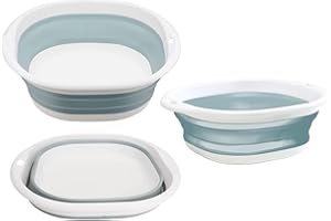 YYAOEMI Collapsible Washing Up Bowl, Portable Laundry Tub, Silicone Material, Multifunctional Outdoor Travel Water Storage Tub, Camping, Kitchen Sink, Hiking Caravan can be Used Easy to Carry.(3.5L)