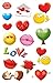 Produktbild AVERY Zweckform 56094 Deko Sticker Emoticon Liebe 30 Aufkleber