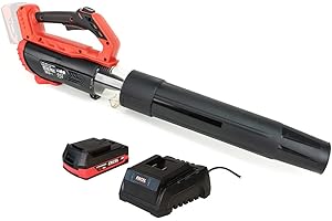 Excel 18V Cordless Garden Leaf Blower 2 Level Speed with 1 x 2.0Ah Battery & Charger - Variable Speed 13000/min - Soft grip handle - Easy to Operate - Garden Vacuum