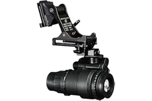 AQzxdc PVS-14 Supporto NVG Occhiali per La Visione Notturna, Set di Modelli di Elmetti e Telescopi Fast, con Auricolare Tattico & Occhiali & Torcia Elettrica, per Airsoft Paintball Hunting Cosplay