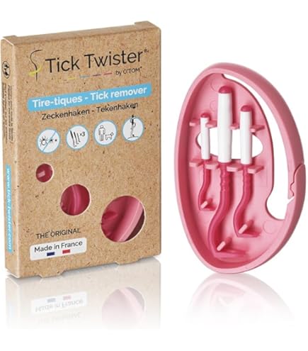 ClipBox Con 3 Tirzecche - Per Rimuovere Zecche Su Cani, Gatti E Uomo, Pratico E Made In France