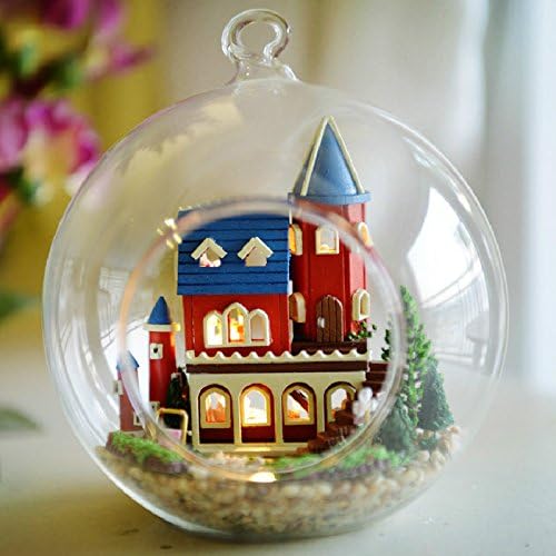 Cuteroom ChenXi Shop DIY Dollhouse Kit Dream Castle Birthday Christmas Gift Decor Collection With LED Light(Need to assemble)