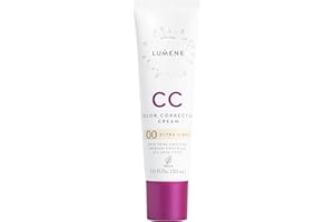 ‎LUMENE LUMENE CC Cream Color Correcting Cream Foundation | LSF 20 | Mittlere Deckkraft | Leicht und reich an Antioxidantien | Spendet Feuchtigkeit und reduziert Rötungen | Für alle Hauttypen | Ultra Light