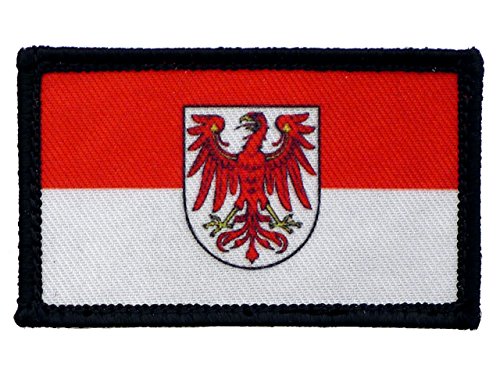 Brandenburg Bundesland Patch mit Klett Brandenburg Bundesland Patch mit Klett