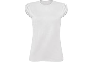 PRINTERLAND T-Shirt Donna Ragazza Manica Corta Girocollo Tessuto Moda Lady Donne Ragazze Femmina 100% Cotone