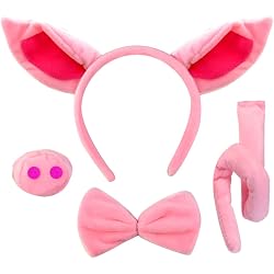 Tierohren-Stirnband – Realistisch, Weich – Für Hunde, Kaninchen, Ziegen-Kostüm & Party