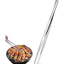 Pinze Da Cucina VFANDV 2 Pezzi - Acciaio Inox 304, 30 Cm, Presa Sicura, Per Barbecue E Cucina - Foto 5