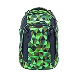 schulranzen grundschule testsieger Reflektierendes Material SATCH Fresh Crush Kinder-Rucksack,Mehrfarbig (Blau/Grün/Polygon)