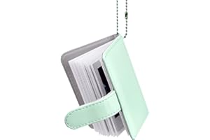 HIYQIN - Mini album fotografico a 28 tasche compatibile con Fujifilm 2x3 Instant Film (54x86mm) - Instax Mini 12 11 70 7s 8 8+ 9 11 50s 90 Album fotografico - Verde menta