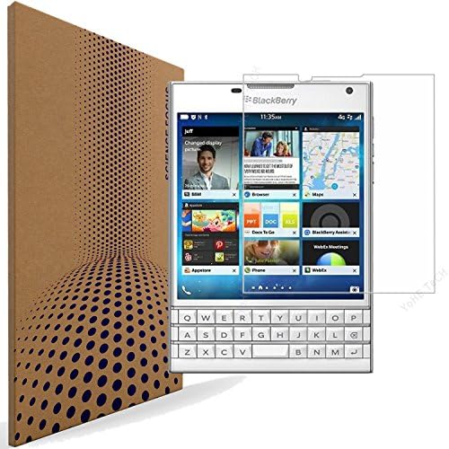 VLP Compatible with BlackBerry Passport Screen Protector, Smooth 2.5D Edge 9H Hardness Anti Scratch Fingerprint Resistant 98% Clarity Protective Film Tempered Glass Protectors for BlackBerry Passport