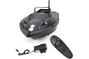 Alomejor Barca da Pesca Esca Telecomando RC Barca per Esca da Lancio, 500m, 1,5 Kg Grande Capacità di Carico(EU 110-240 V)