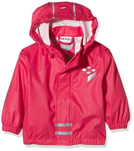 Legowear Girls Jessi 206 Raincoat, Pink (Bright Red), 4 Years (Manufacturer Size:104)