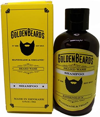 Golden Beards – Beard Wash Shampoo for Men (100ml) Make Your Beard Softer And Cleaner. Soft Beard Cleanser that Stops Beard Itch. 100% Handmade Product