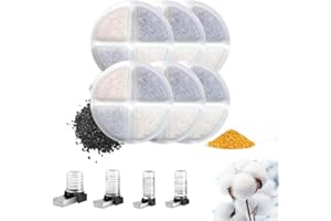 Marchul 6-Pack Dog Water Dispenser Filters, Triple Action Replacement Cartridges for Pet Water Dispenser