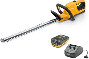 STIGA HT 100e Kit 20V Akku-Heckenschere mit 54 cm Klinge, 180° drehbarem Griff, inkl. ePower 20V 2Ah Akku und Ladegerät, ideal für Hecken und Sträucher