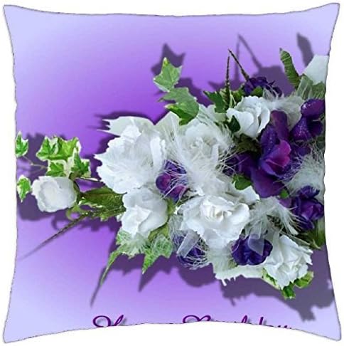 beautiful flowers for your B/D - Throw Pillow Cover Case (18