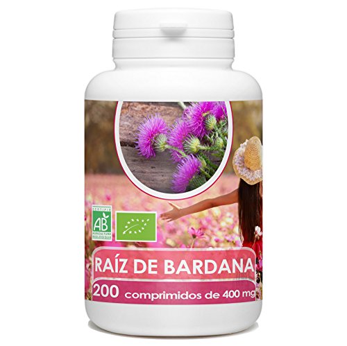 Raiz de Bardana Organica - 200 tabletas 400 mg