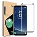 Produktbild ICHECKEY 3D gewölbt Panzerglas für Samsung Galaxy S8 Schutzfolie aus Echtglas Vollbild Glasfolie Komplett Selbstklebende Panzerfolie Fullscreen Schutzglas kleiner als das Display (Schwarz)